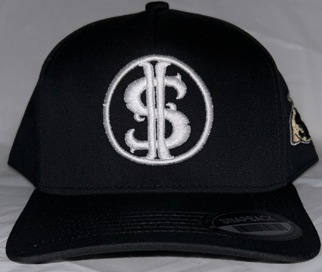 ROUND EMBROIDERED DOUBLE $ SNAPBACK